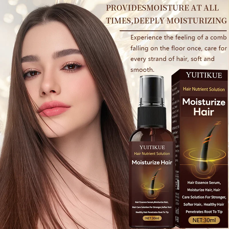 Hair Essence Nutrient Spray 30ml - Deeply Moisturizes & Strengthens Hair, for Stronger Softer Hair, Root to Tip Care