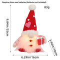 Valentine's Day Decorations Glowing Gnome Faceless Doll Ornaments Plush Knitted Love Faceless Dolls Holiday Party Surprise Gift