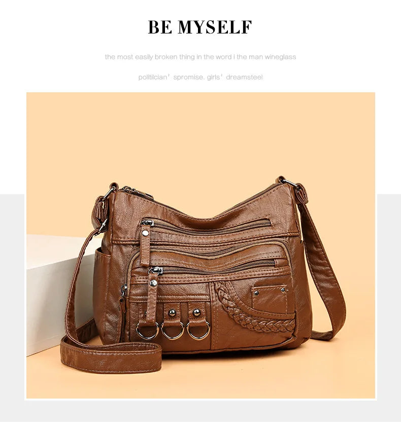 2026 New Ladies Soft Leather Bags High Quality Purses and Handbags Famous Designer Crossbody Shoulder Bag for Women Sac A Main