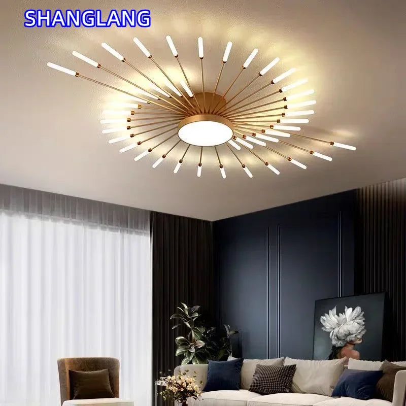 Modern LED Ceiling Lamp Luxury Household Living Dining Room Chandelier Home Decor Bedroom Pendant Light Kitchen Lustres Fixtures