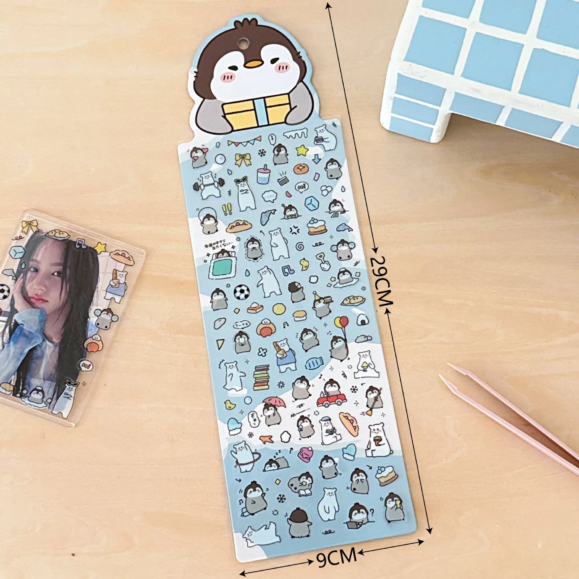 4 Sheets Stickers Cute Animal Handbooks Decorative Stickers Cute Fun Stickers