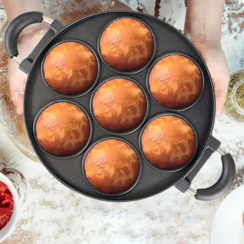 Cooking Cake Pan Cast Iron Omelette Pan Non-Stick Cooking Pot Breakfast Egg Cooker Cake Mold Kitchen Cookware Kitchenware