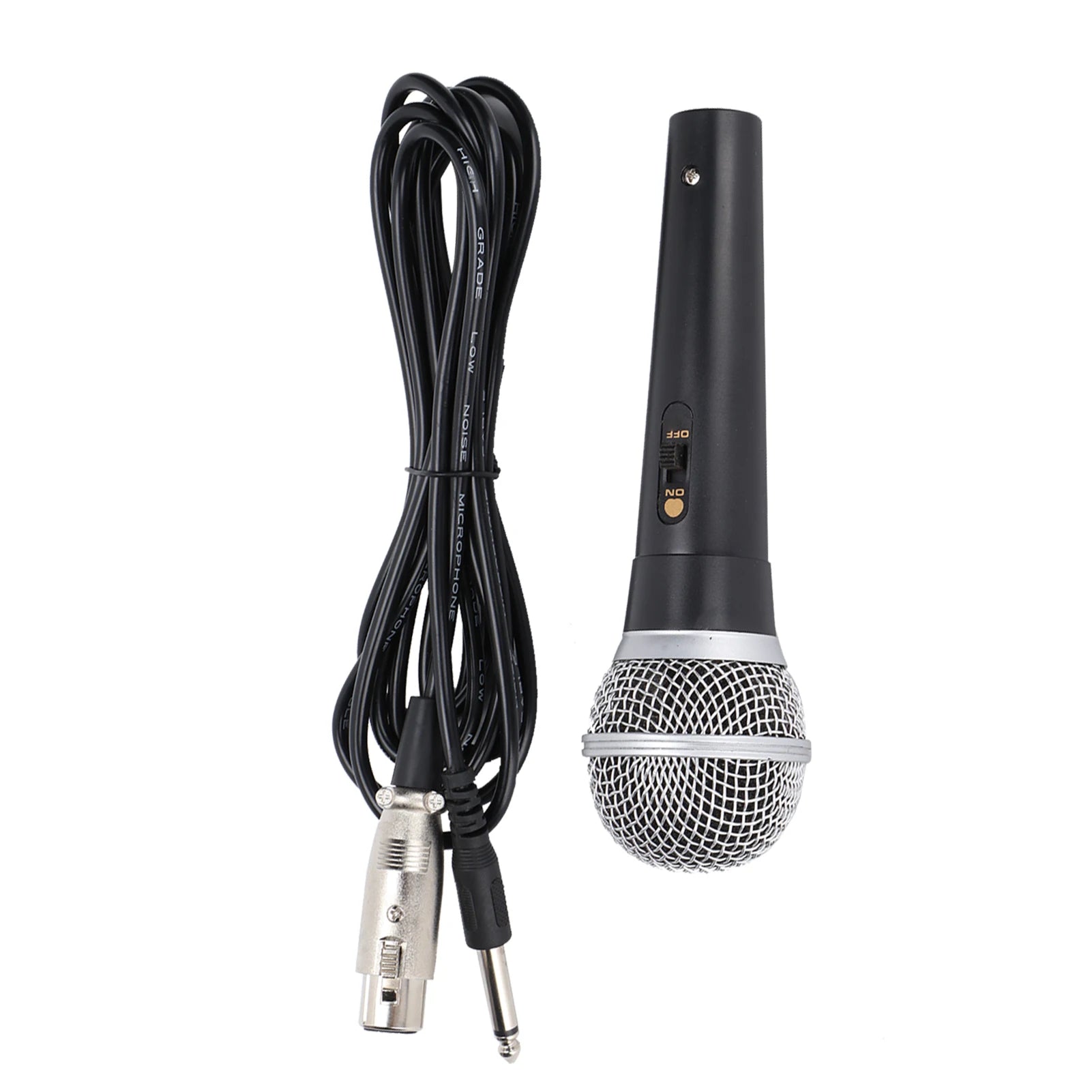 XLR Microphone with XLR to 1/4 Inch Cable Audio Connection Handheld Microphone Suitable for Stage Karaoke Singing and Recording