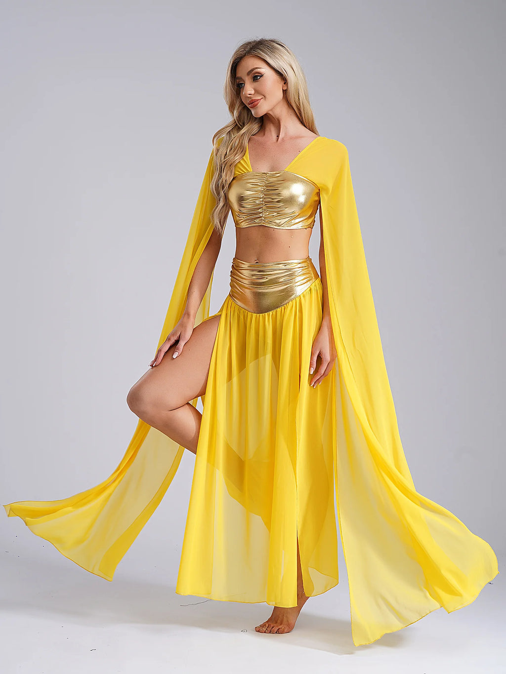 Women Masquerade Carnival Halloween Fancy Dress Up Ancient Rome Egyptian Cleopatra Cosplay Costume Two Picece Belly Dance Suit