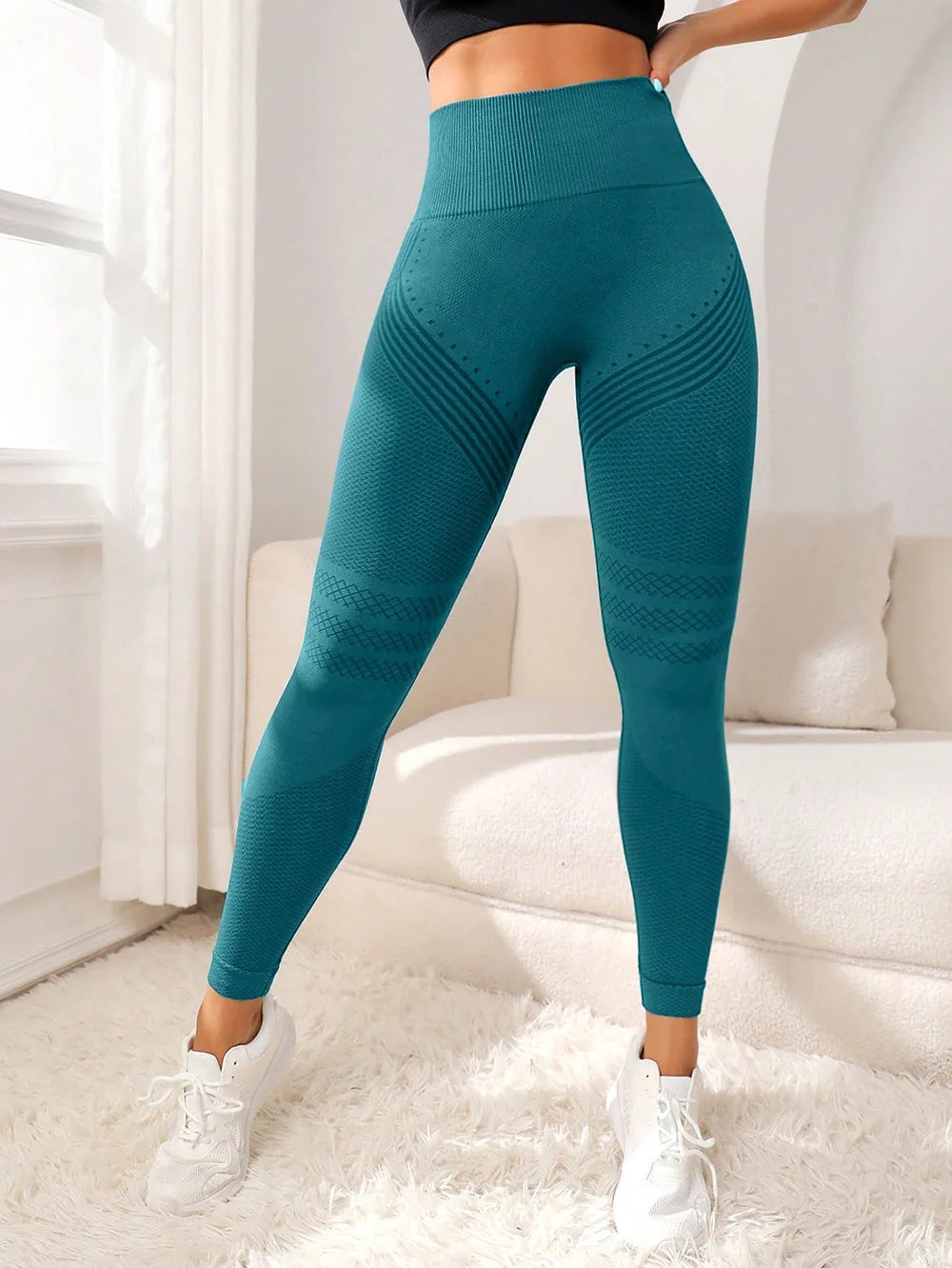 Women's Cellulite 3D Leggings, High Waisted Butt Lifting Tummy Training Control, Anti Cellulite Legging for Gym Workout Yoga