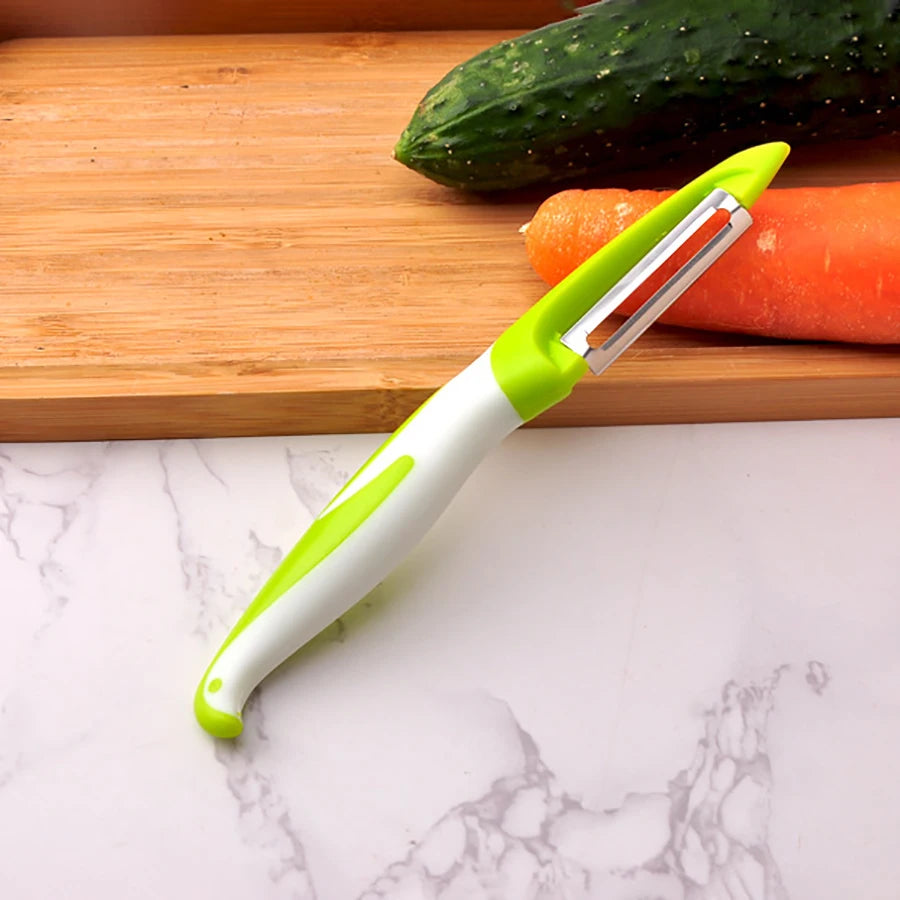 Vegetable and fruit peeler, suitable for kitchen, fruit, vegetable and potato peeler, ergonomic non-slip handle and sharp blade.