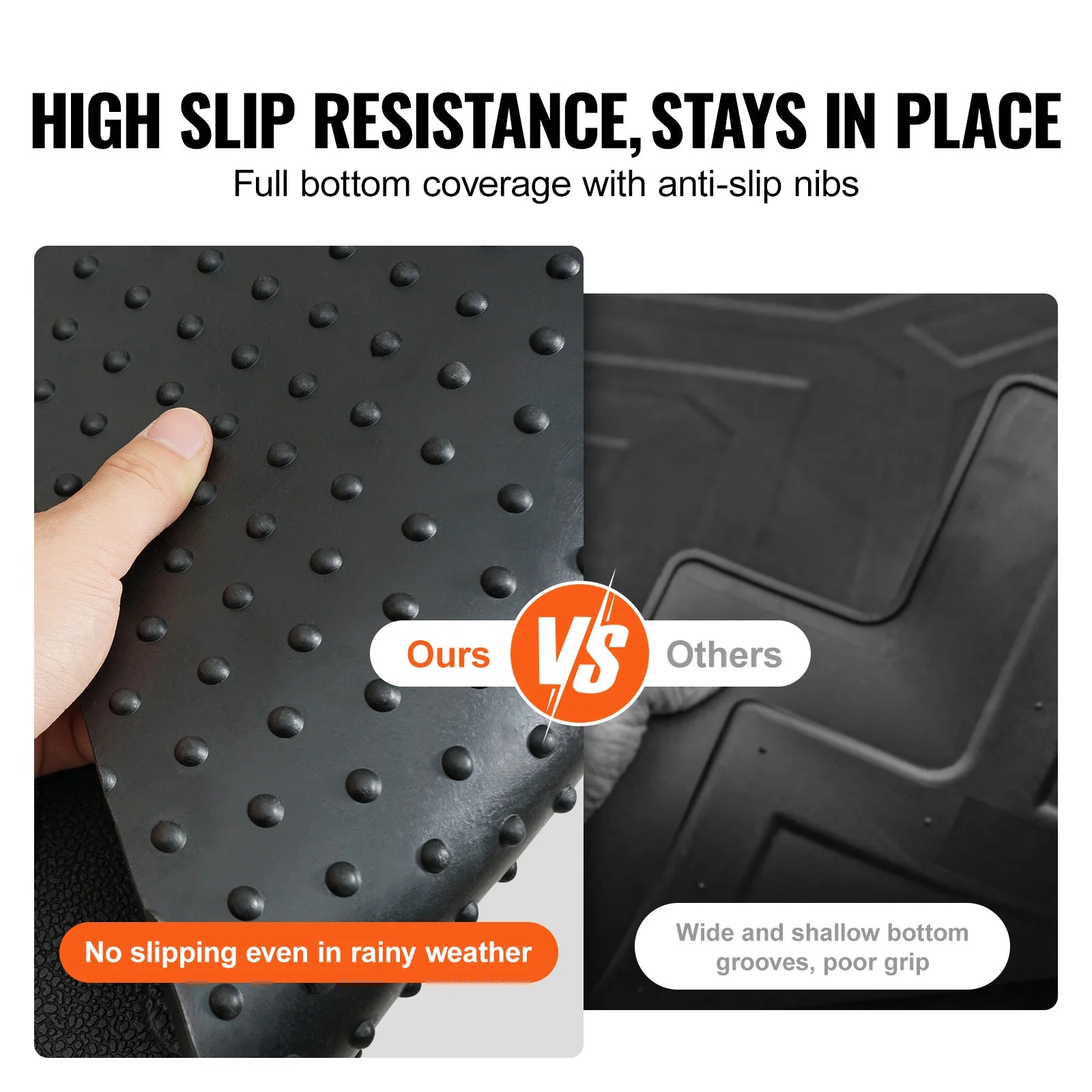 SucceBuy Truck Bed Mat Fits for 2015-2023 Ford F150 5.5 ft Short Bed 66.5"x64" Rubber Truck Bed Liner for All-Weather Protection