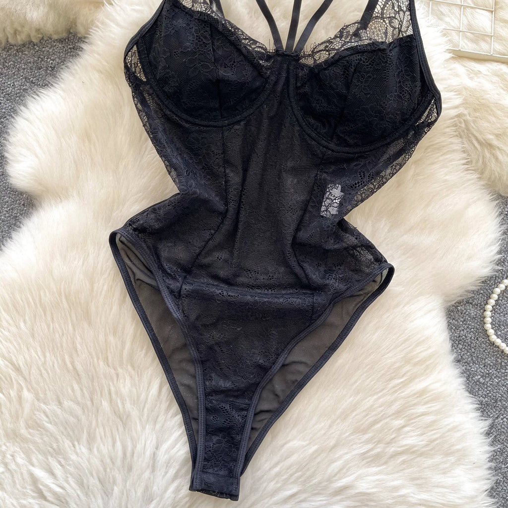 Summer Women Hot Girl Camis Jumpsuit Tank Top Mesh Lace Hollow Out Slim Fit Crop Top for Stylish and Sexy Look