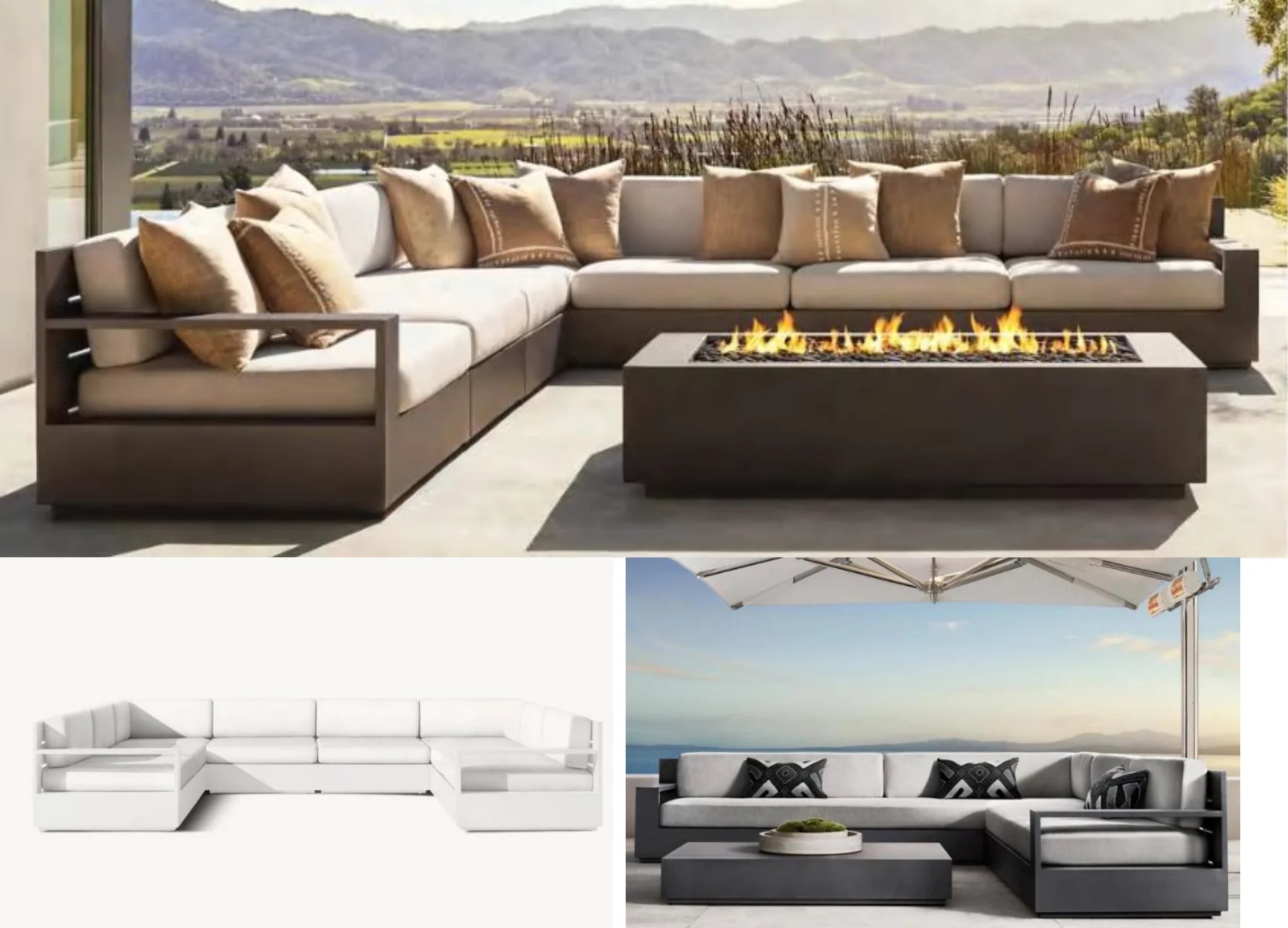 Metal Furniture Villa Leisure Sofas Patio Outdoor Furniture Wholesale High End Patio Outdoor Garden Sofa Sets
