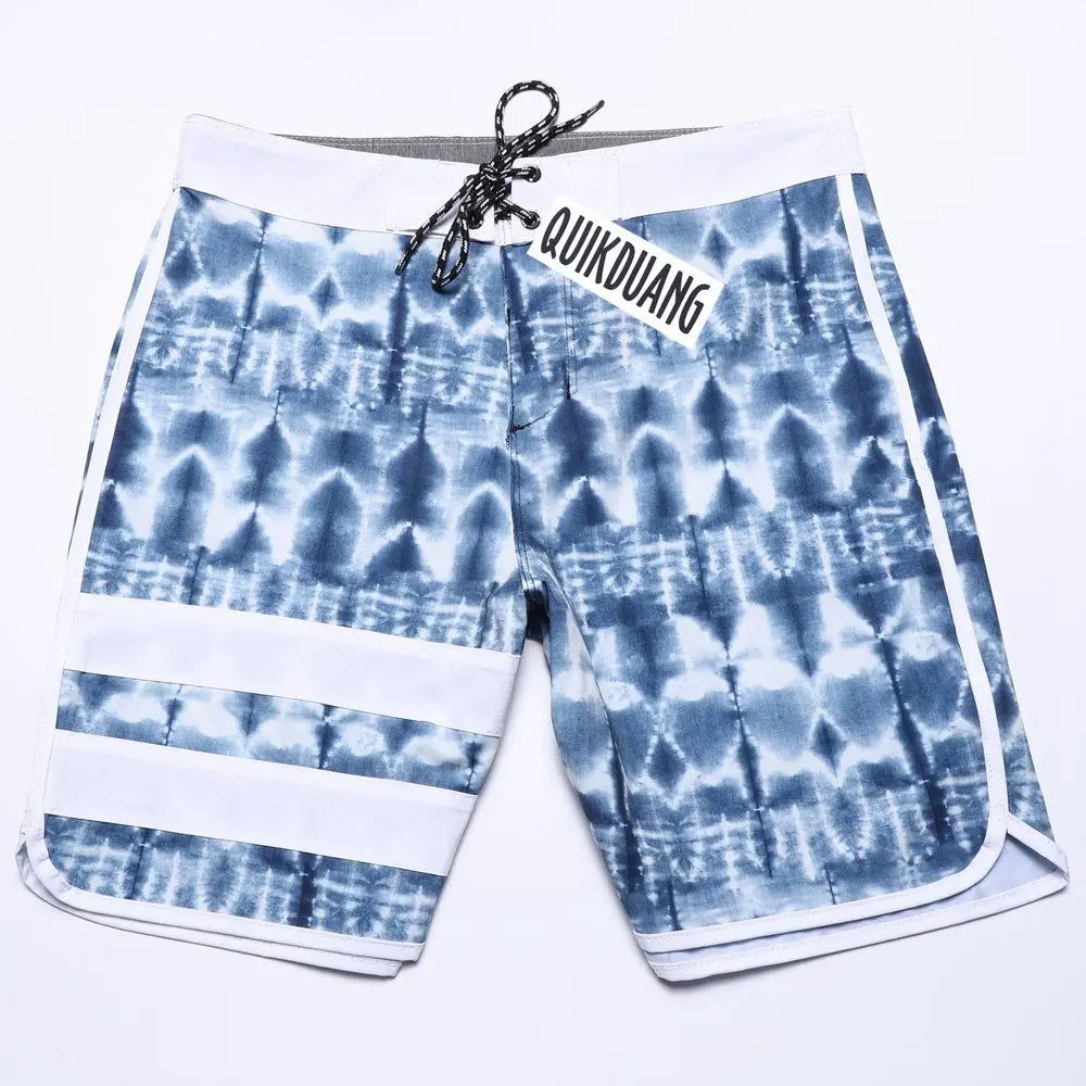 New Fashion Men's Waterproof Stretch Surf Pants Quick-Dry Bermuda Boardshorts Casual Spandex Swimming Trunks Beach Shorts T04