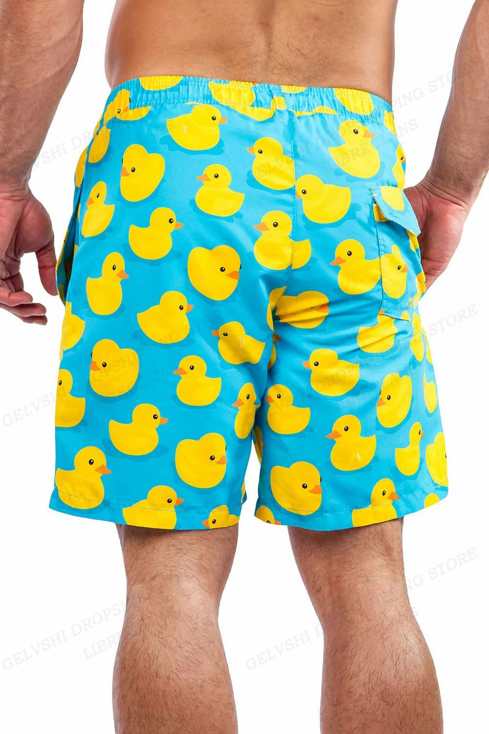 Duck Board Short Kids Beach Shorts Men's Swimming Trunks Masculina Casual Shorts Boy Sports Briefs Swimwear Trunk Quick Dry Pant