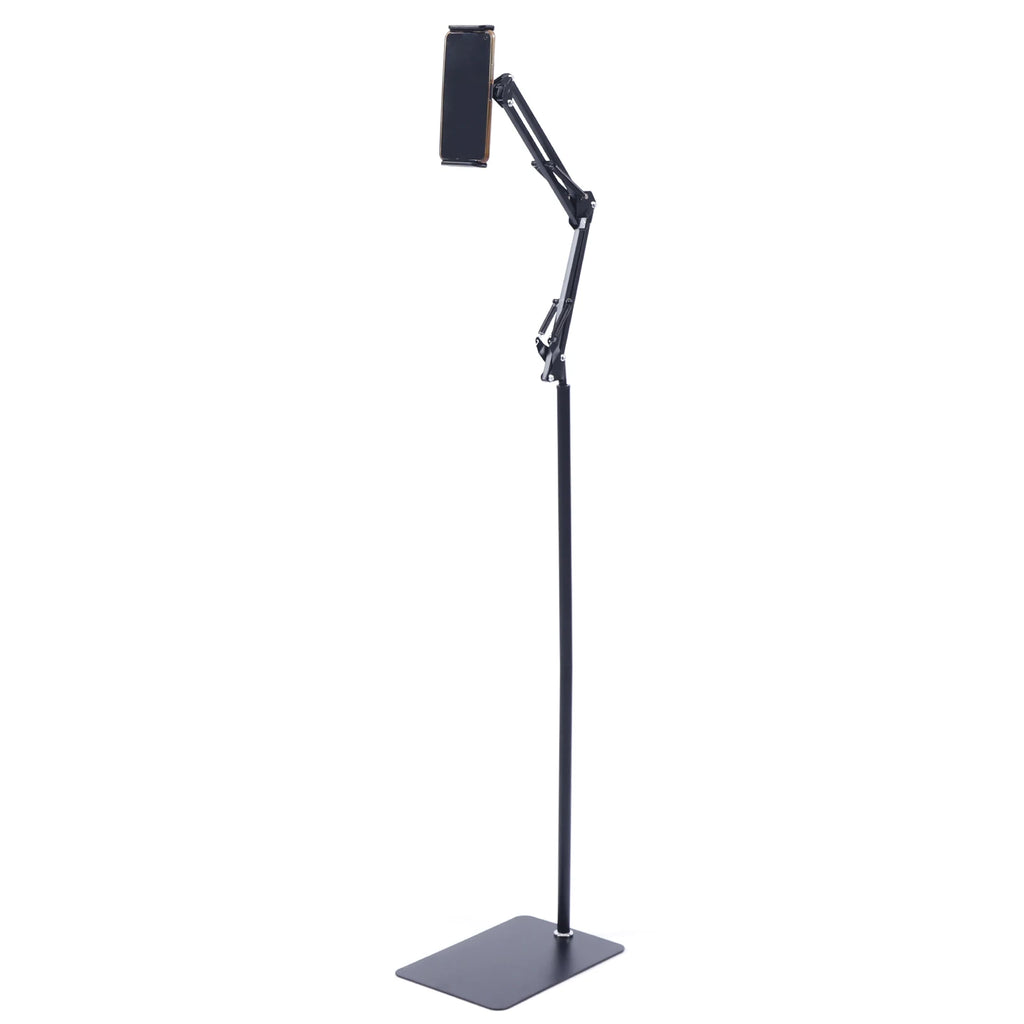 360° Tablet Floor Stand Floor Standing Mobile Phone Holder Tripod Stand Rotating Mount Height Adjustable