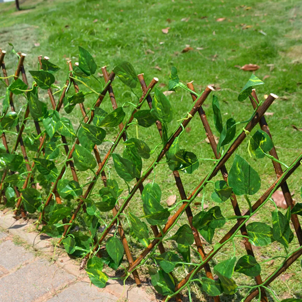 1/2Pcs Garden Expanding Trellis  Privacy Screen Wooden Fence Climbing Plants Support Lattice Yard Fence Decoration Parks