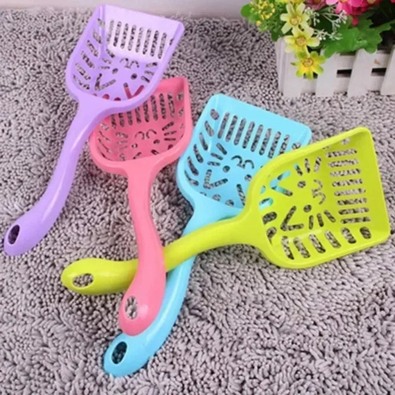 1Pc Pet Products Shovel Cat Litter Plastic Scoop Cat Sand Cleaning Dog Food Spoons Cat Sand Shovel Pet Supplies