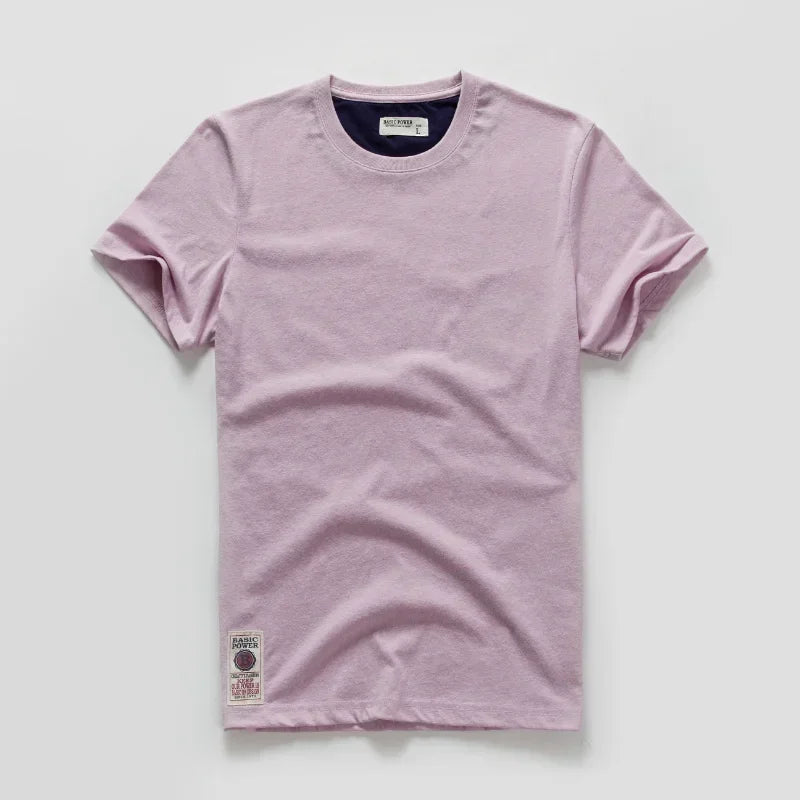 Men's T-shirt Men's clothing Causal Cotton Basic Tshirt Male streetwear Short sleeve tee Man Y2k Tops Oversized Graphic T-shirts