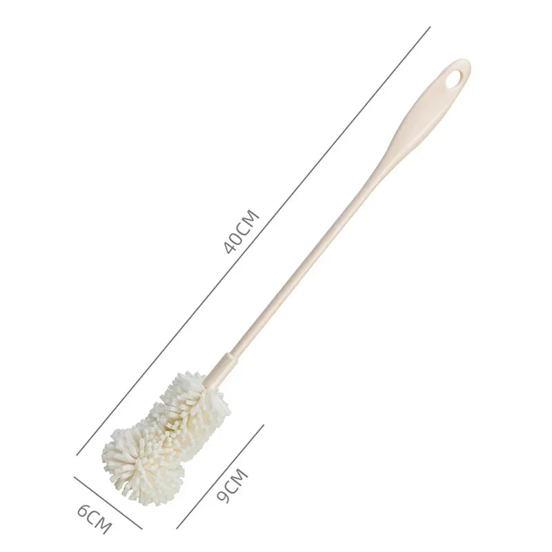 Sponge Brush Cup Scrubber Glass Cleaner Kitchen Cleaning Tool Long Handle Drink Wineglass Bottle Household Cleaning Brush