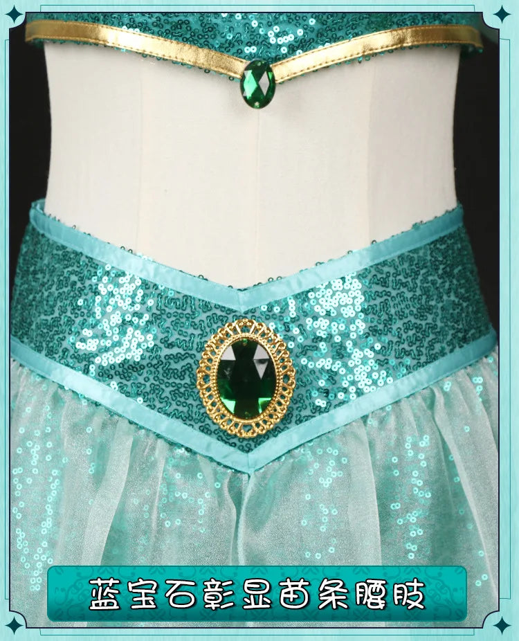 Cosplay Costumes, Adult Performance Costumes, Christmas Ladies' Birthday Parties, Carnival Jasmine Princess Dresses