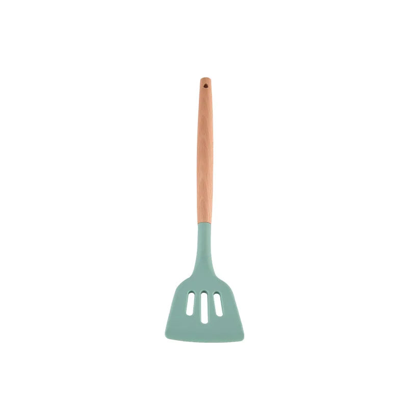 Silicone Turners Gadgets Spatula Egg Fish Frying Pan Scoop Fried Shovel Slotted Turners Kitchen Tools Cooking Utensils Kitchen a