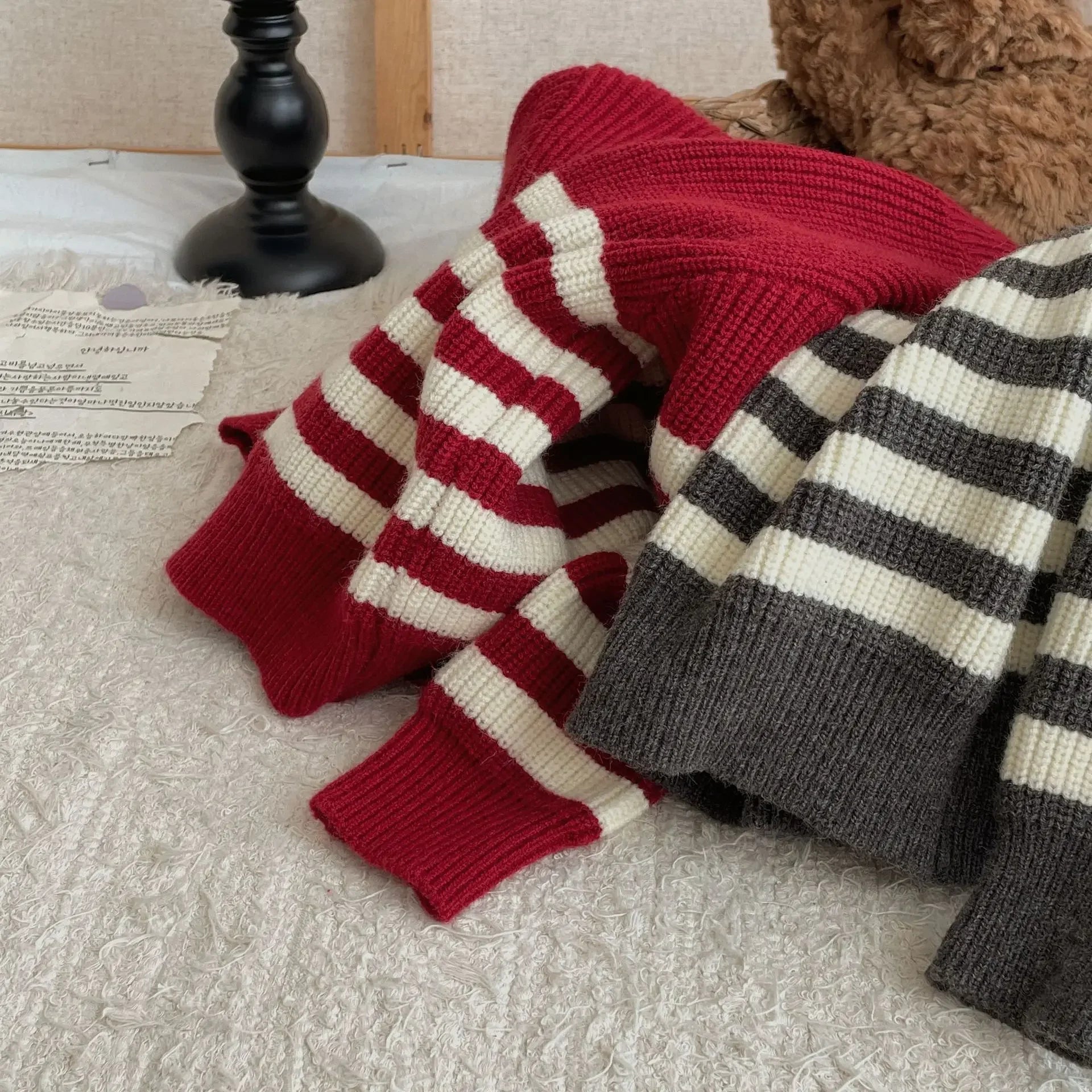 Childrens Clothing Sweater New Autumn 2024 New Loose and Versatile Casual Sweater