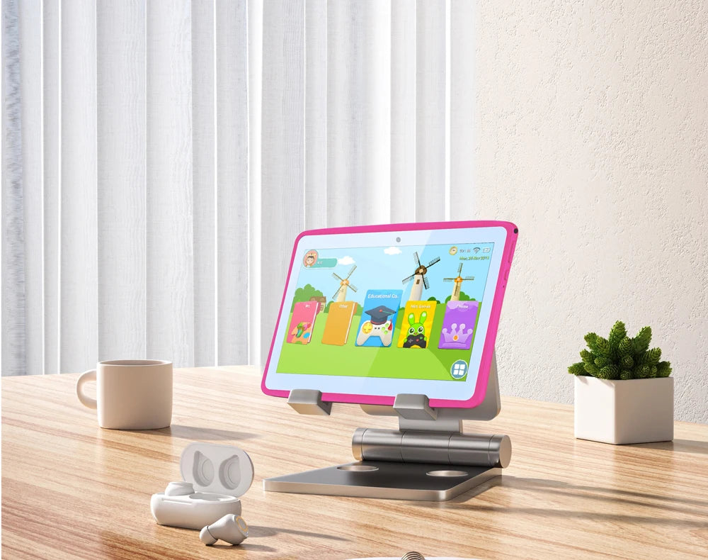 2024 New BDF Tablet Android12 Kids Tablets 10.1 Inch 4GB+64GB Wifi+Sim Card 3G Internet Children Students Educational Gift Table