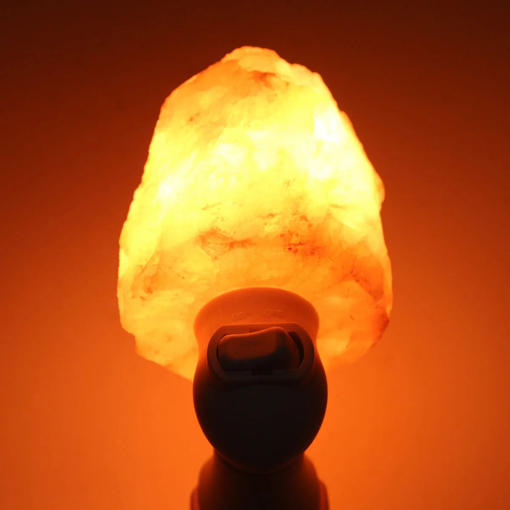 Himalayan Salt Wall Bedside Lamp, Natural Crystal, Hand Carved Night Light, Home Decor, Air Purifying Release, Negative Ions