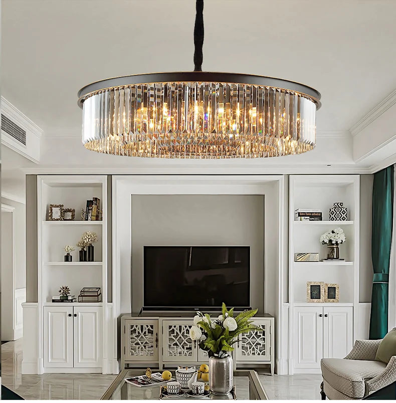 American Rustic Style Industrial Retro Led Chandelier For Living Room Dining Bedroom 2024 Modern Home Decor Pendant Ceiling Lamp