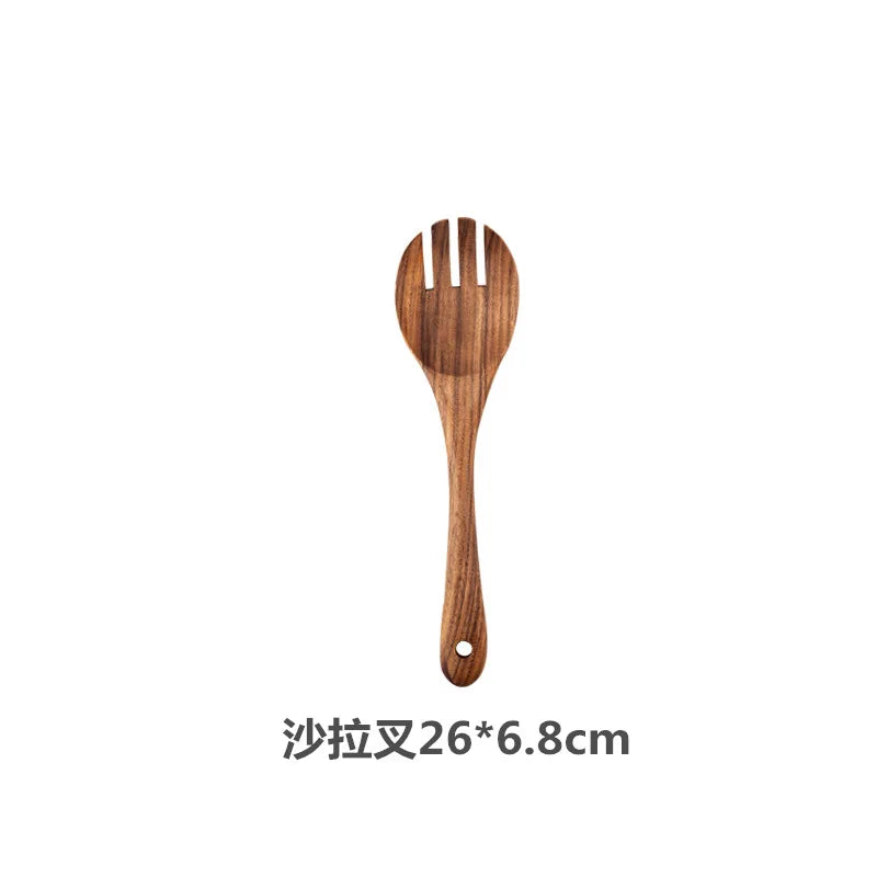 Teak Wooden Spatulas Kitchen Utensils Cooking Utensil Eco-Friendly Wood Spatula for Non Stick Cookware