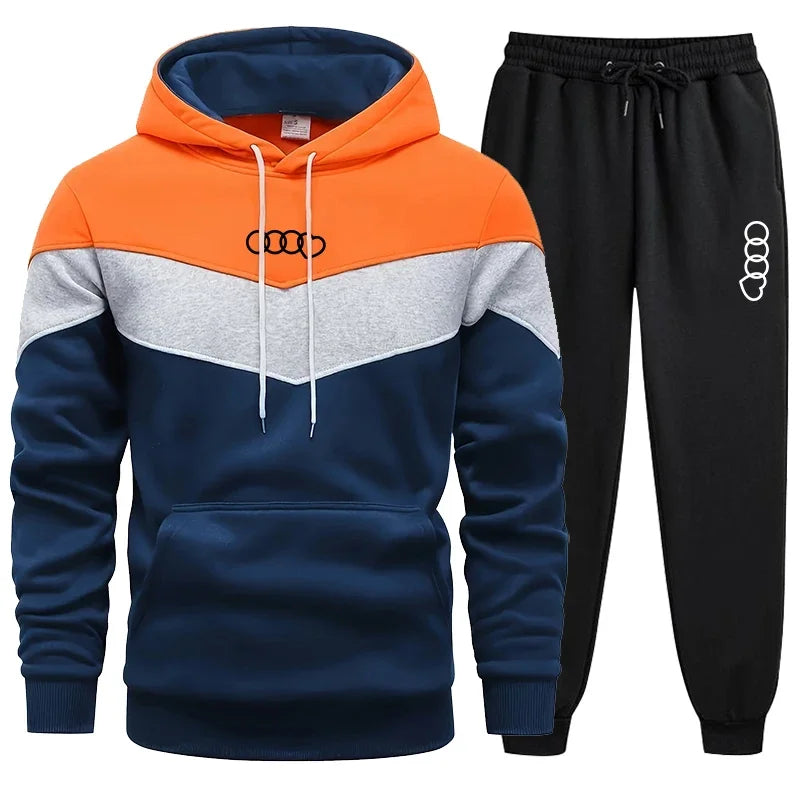 Men's Clothing Casual Sweatshirt Suit Sweatshirts for Men Daily Tricolor Hoodies Hot High Quality 2025 Sports Tracksuit Jogging