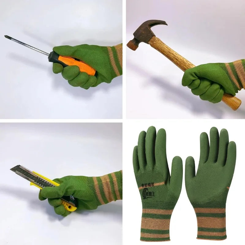 Wear-resistant Gardening Gloves Breathable Design Easy-care Non-slip Protective Gear For Vegetable Flower Plant Gardening Glove