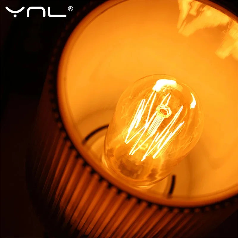 Vintage Edison LED Filament Bulb E27 220V 4W Dimmable Amber Glass ST64 G80 G95 G125 T185 A19 Retro Incandescent Lamp for Home