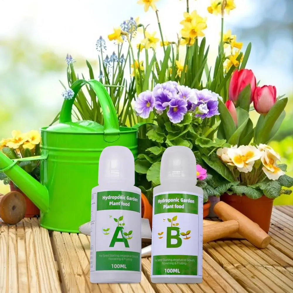 Fertilizer A and B Hydroponic Garden Plant Food Plant Fertilizer For Flowers Vegetables Grass Nutrients Garden Plant Using