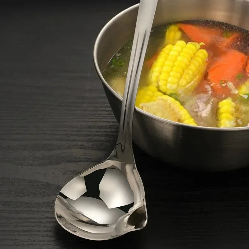 Stainless Steel Colander Spoon Soup Colander Kitchen Gravy Oil Soup Fat Separator Yogurt Oil Skimmer Spoon Kitchen Accessories