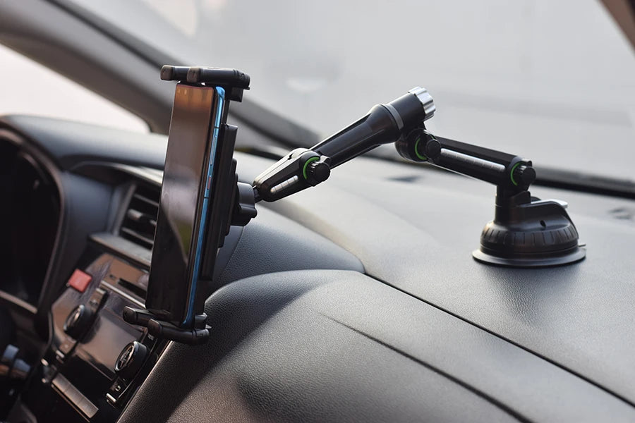 Dashboard Tablet Holder for Car Suction Car Mount with for All 7"-15" Pad Tablet and 4" - 7"Folding Screen/Straight Panel Phone