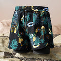 Mens Style Swimming Trunks for Adults Double layer Quick Drying Beach Pants Antiembarrassing Hot Spring Casual Shorts for Summer