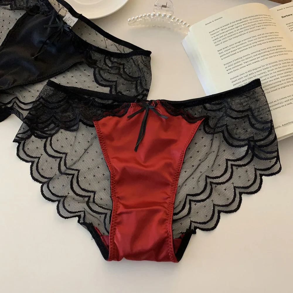 Women's Sexy Lace Underwear Low-Rise Briefs Lingerie Comfortable Underpants Ladies Fashionable Panties Sexy Lingerie For Women