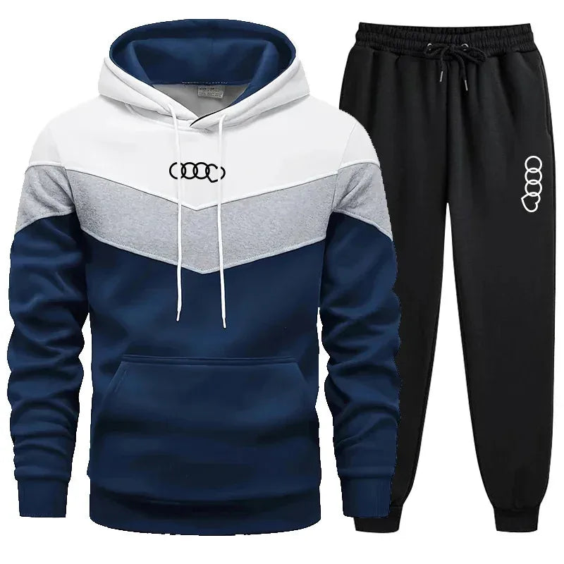 Men's Clothing Casual Sweatshirt Suit Sweatshirts for Men Daily Tricolor Hoodies Hot High Quality 2025 Sports Tracksuit Jogging