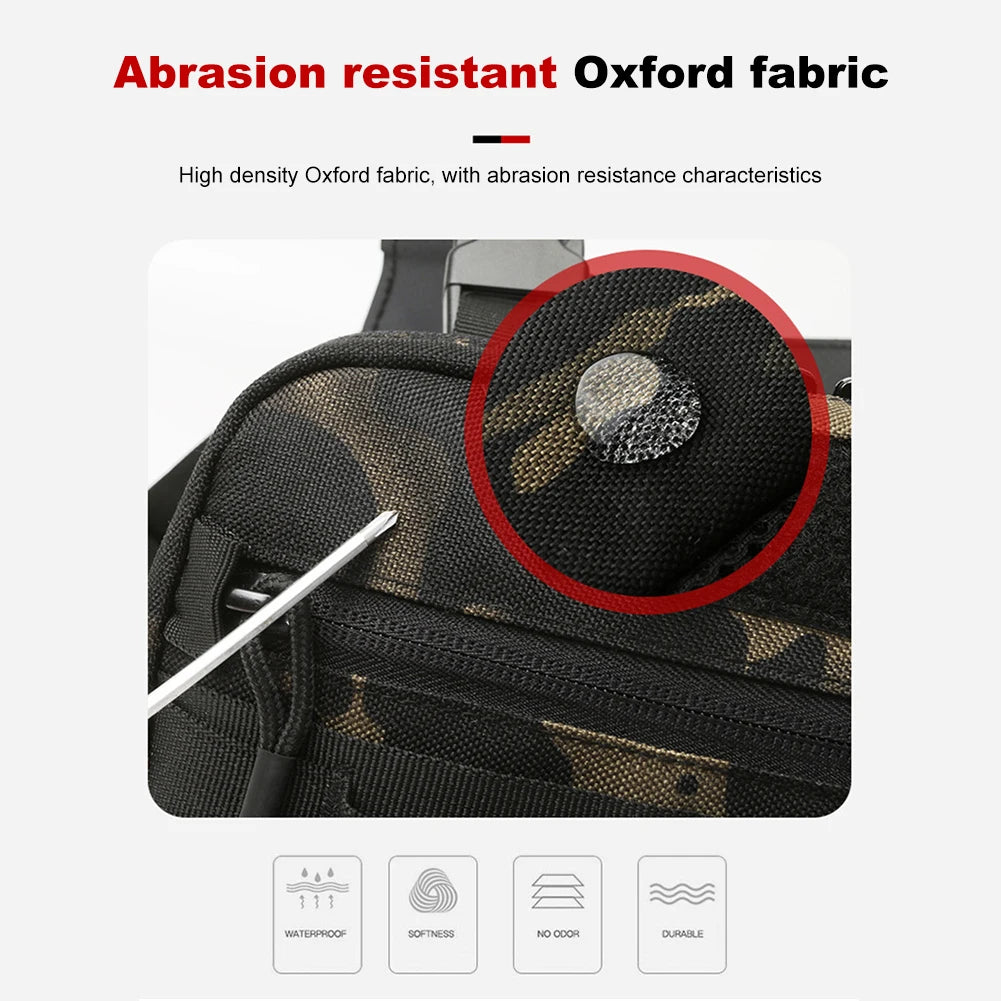 Fishing Chest Bag Men's Tactical Bags Waterproof Molle Nylon Climbing Camping Backpacks Outdoor Travel Vest Backpack Fanny Pack
