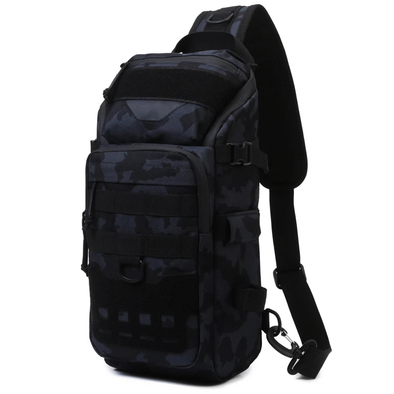 Men Chest Bag Molle Fanny Pack Outdoor Sport Fishing Hunting Camping Hiking Tactical Hook and Loop Fastener Sling Shoulder Bag