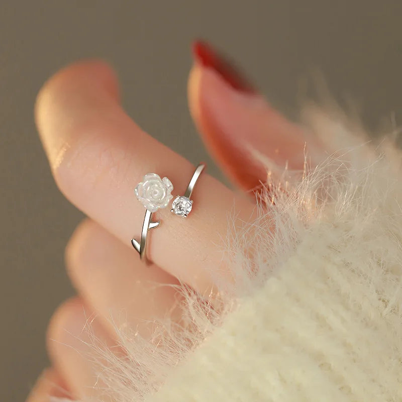 Star Couple Models Adjustable Ring Men And Women Simple Index Finger Rings Light Luxury Tide Cool Pair Of Rings Jewelry Gift