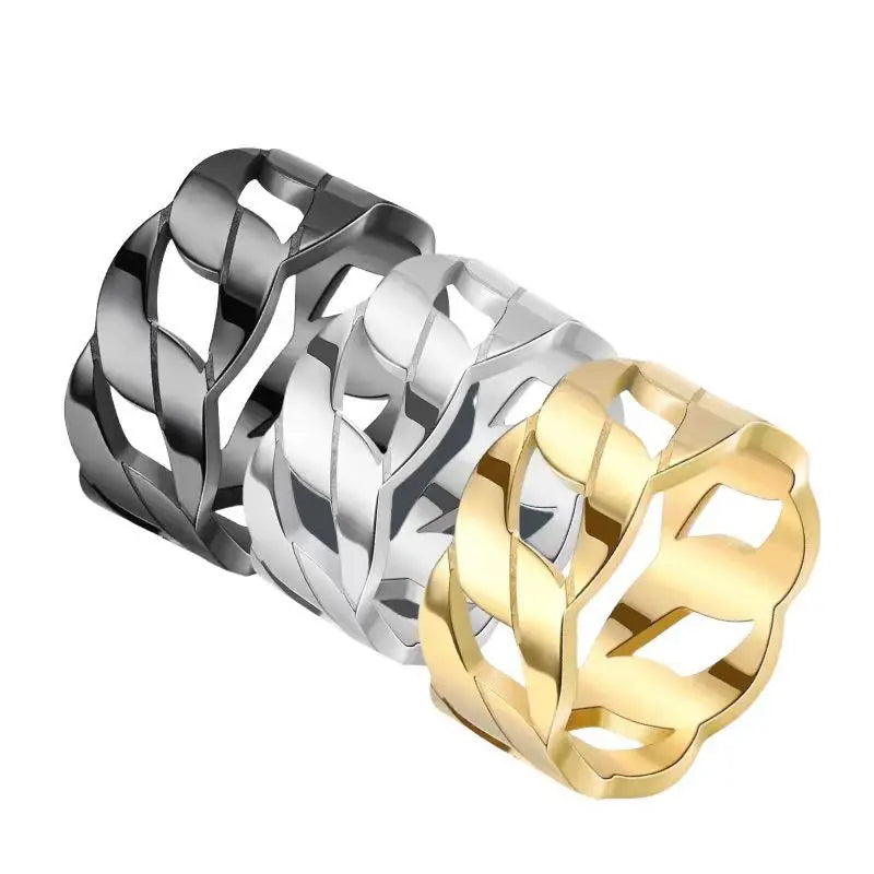 New Unisex Rings Simple Luxury Stainless Steel Fashion Wedding Jewelry Gift for Men & Women Korean Fashion Trend Jewelry Льготы