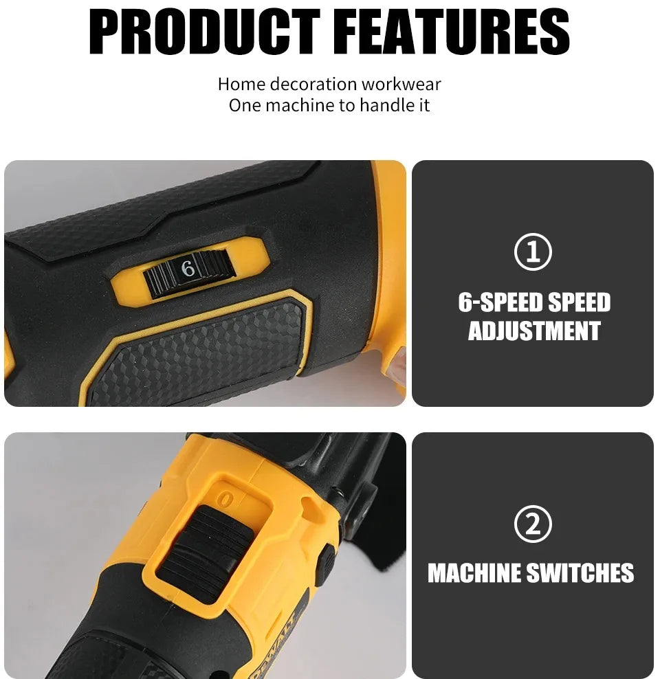 DEWALT 21V Brushless Cordless Oscillating Multi-Tool with 5 Accessories Tool-Free Quick Change for Cutting Sanding Grout Removal