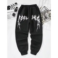 The latest trend in men's and women's sports pants is gothic streetwear, sporty and casual, fleece warm pants, and clothing