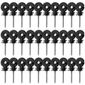 Garden Fencing Trellis 30PCS Premium Electric Fence Insulators For Strong And Safe Wire Connections Carbon Steel Black Insulator