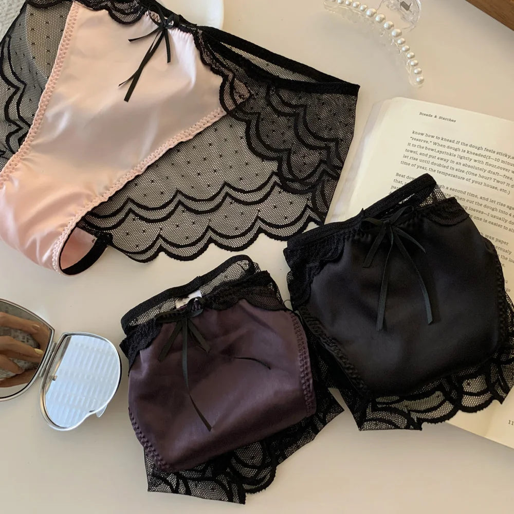 Women's Sexy Lace Underwear Low-Rise Briefs Lingerie Comfortable Underpants Ladies Fashionable Panties Sexy Lingerie For Women