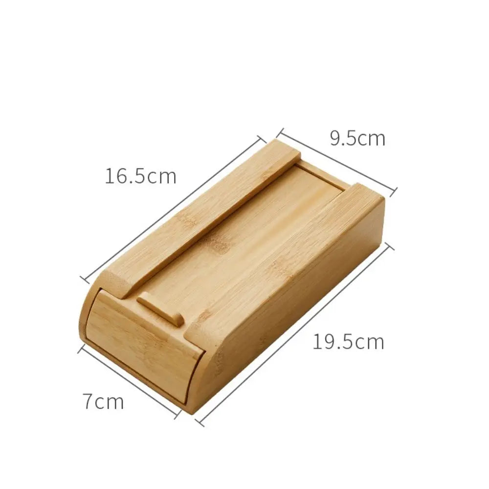 Invisible Storage Box Decoration Bamboo/Walnut Adhesive Hidden Drawer Home Storage Stationery Container Wooden Storage Drawer