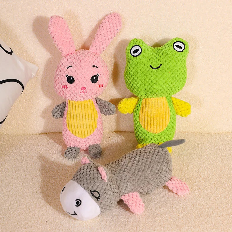 Cute Animals Plush Pet Toys for Small Dogs Squeaky Puppy Dog Chew Toy Clean Teeth mascotas Accessories Stuffed Shih Tzu Products