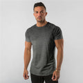 Fitness T-Shirt Men Bodybuilding Short Sleeve Sport Running T-shirt Men Sportswear Workout Shirts Male Men Gym Summer Tops Tee