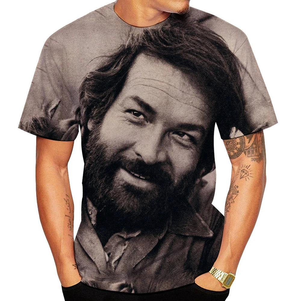 Summer hot selling 3D printed T-shirt casual Harajuku humorous hip-hop street style round neck short sleeved shirt