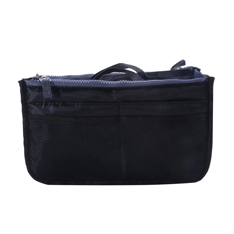 Organizer Insert Bag Women Nylon Travel Insert Organizer Handbag Purse Large Liner Lady Makeup Cosmetic Bag Cheap Female Tote