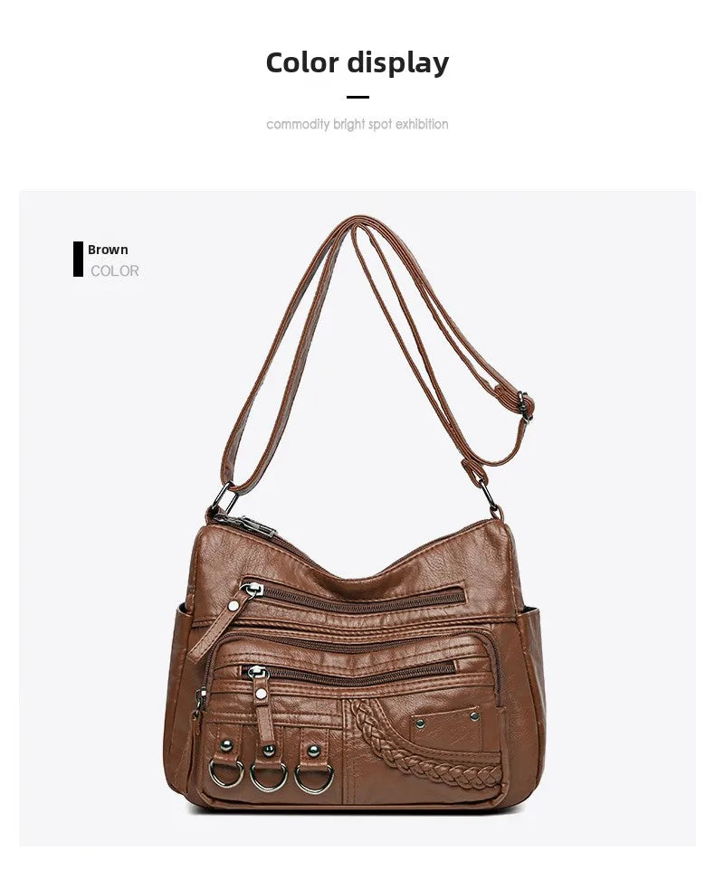 2026 New Ladies Soft Leather Bags High Quality Purses and Handbags Famous Designer Crossbody Shoulder Bag for Women Sac A Main